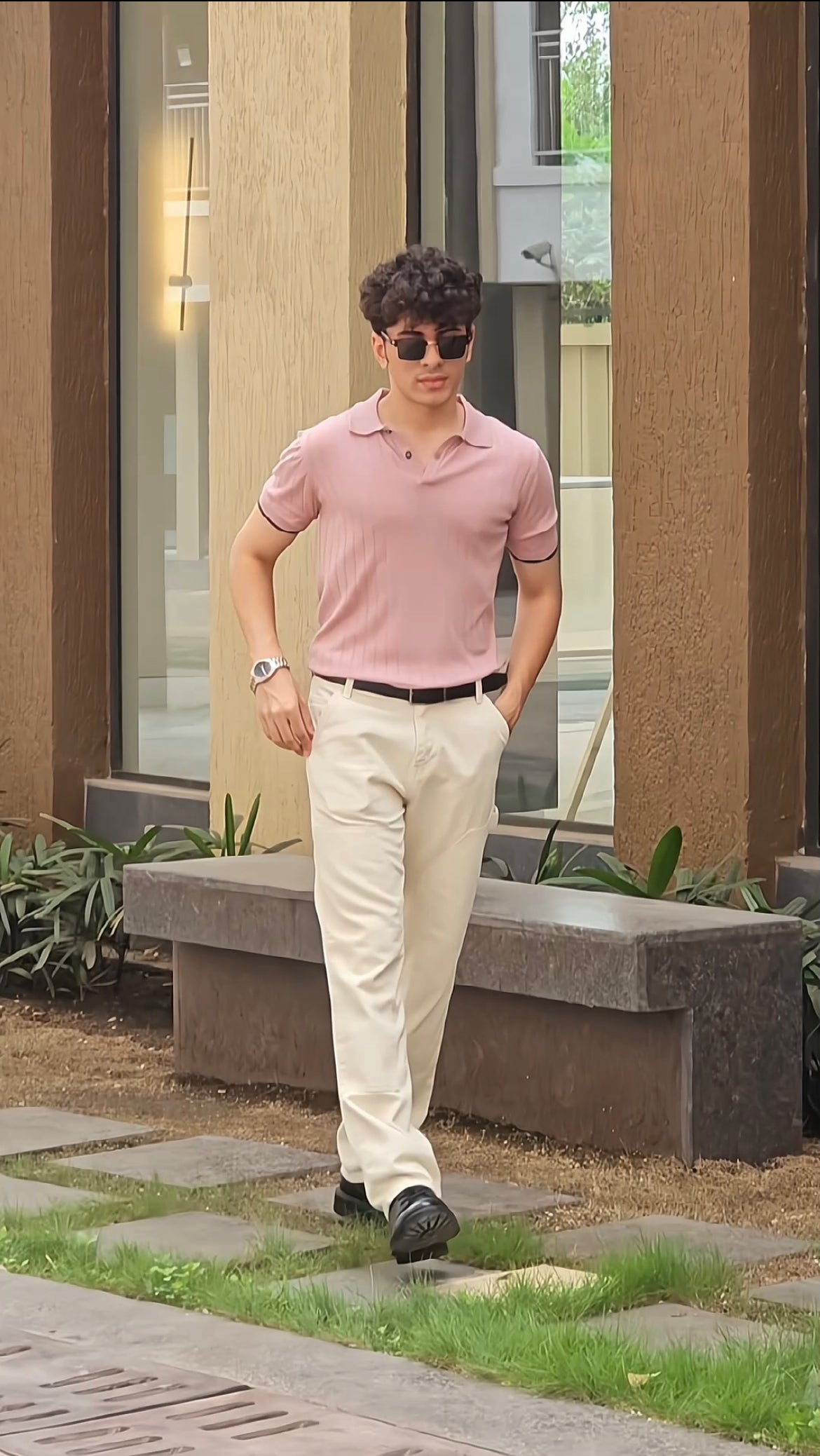 601 Rib Knit Polo I Lavendar