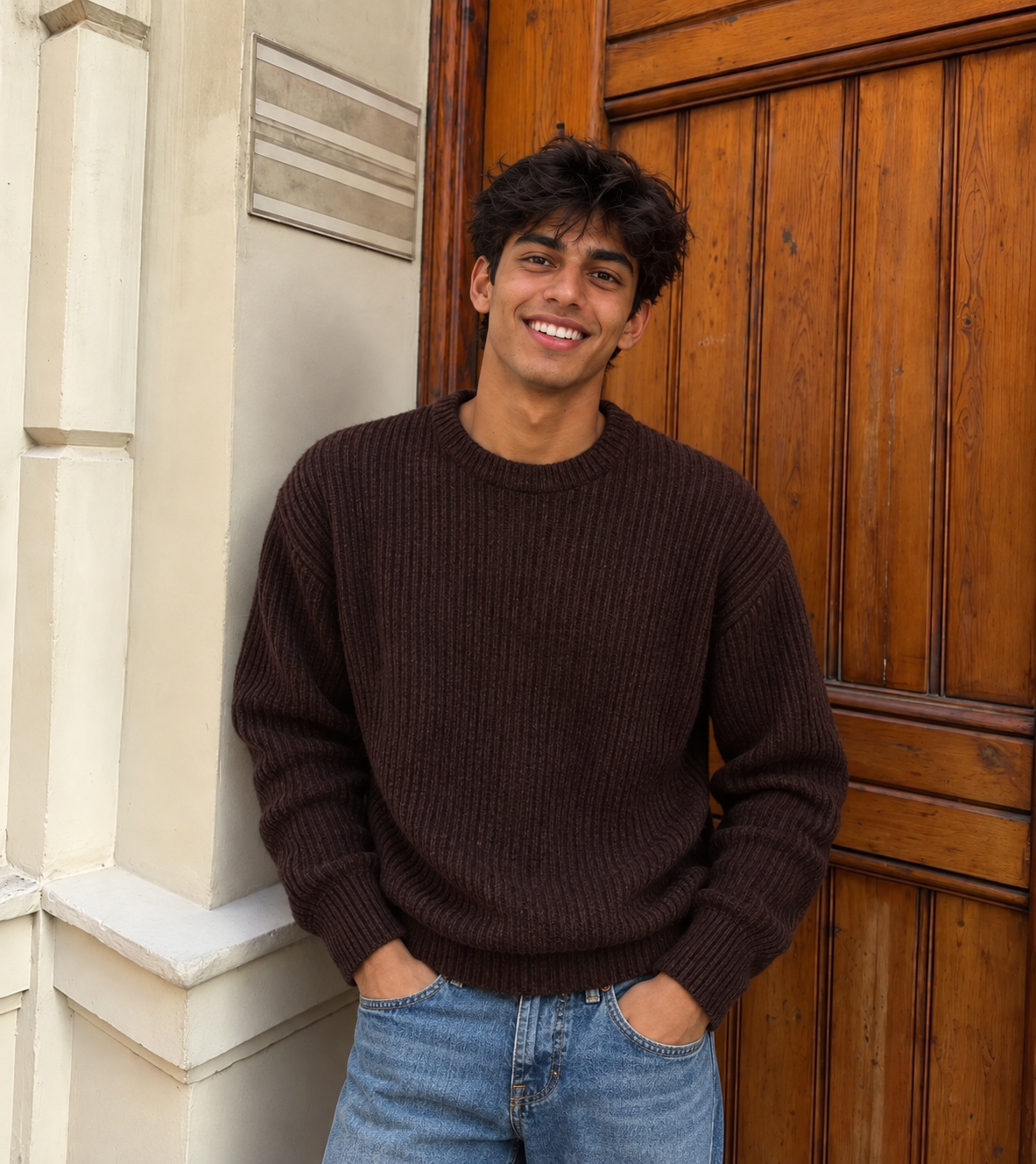 Limited Edition Chunky Ribbed Body Shaping Pullover I 237 Smoked Burgundy