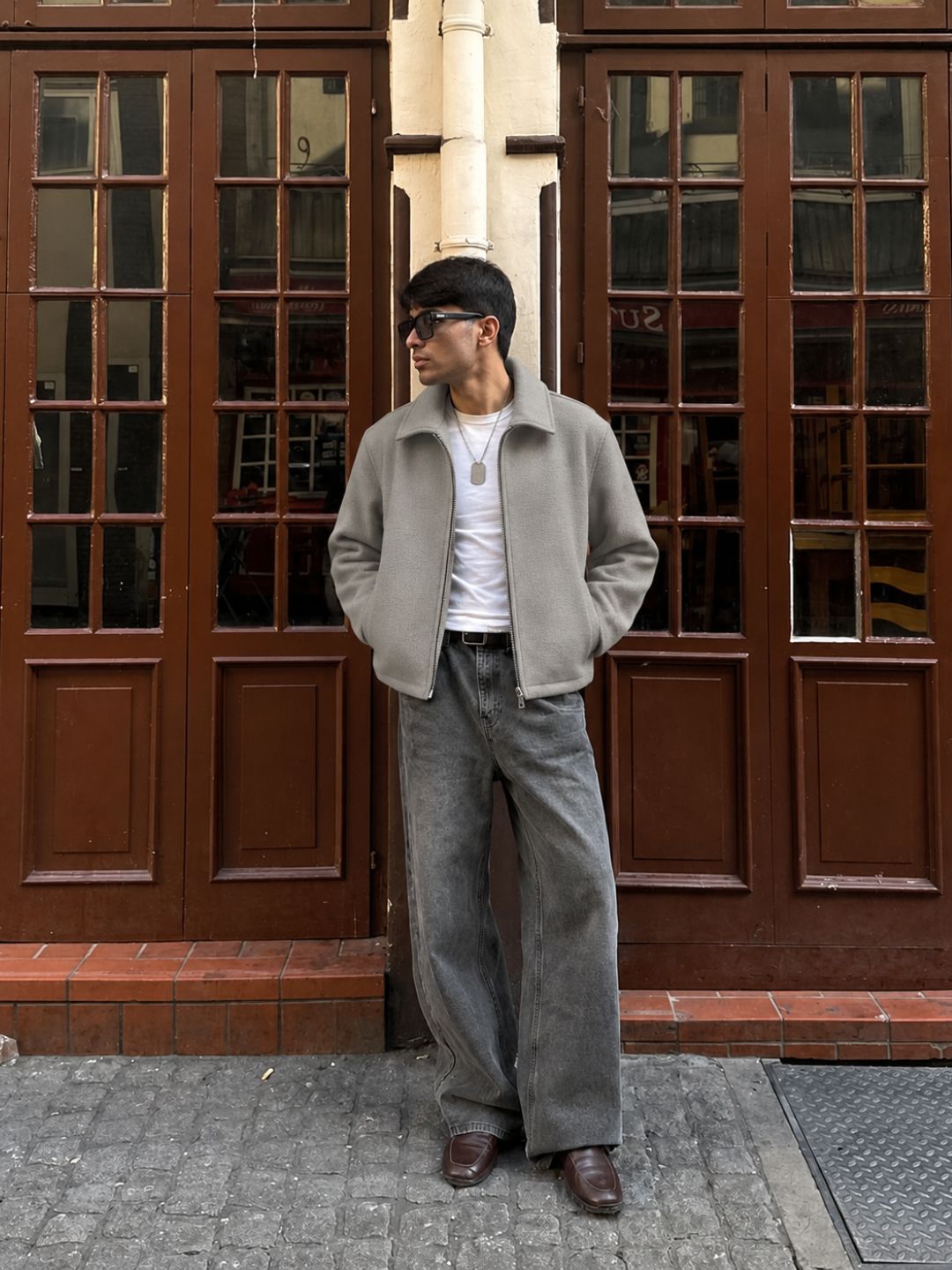 906 Wool Coat Jacket I LightGrey I Athletic Fit