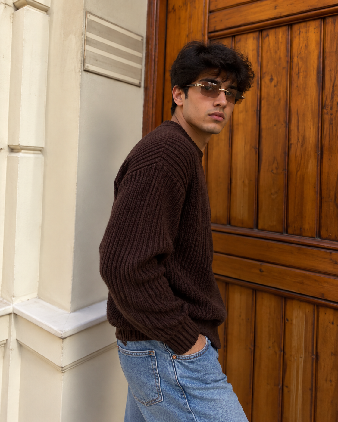 Limited Edition Chunky Ribbed Body Shaping Pullover I 237 Smoked Burgundy